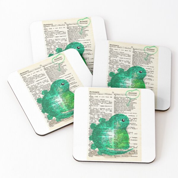 Item preview, Cute dinosaur watercolour painting designed and sold by Funsize-Art.