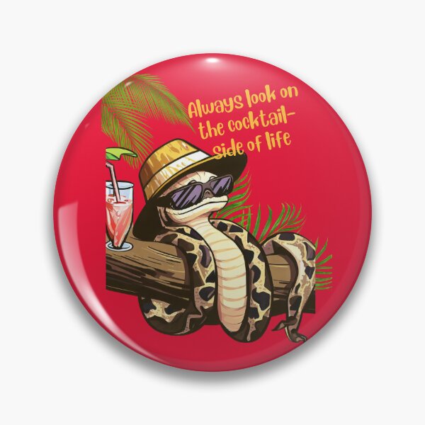 Item preview, Snake Always look on the cocktail side of life designed and sold by gringourmand.