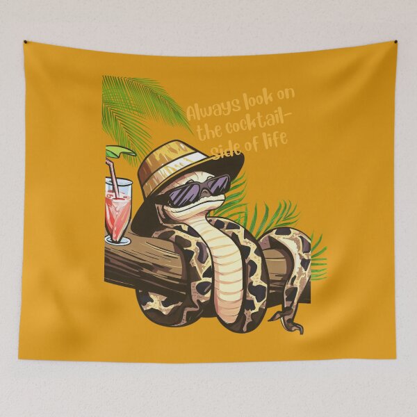 Item preview, Snake Always look on the cocktail side of life designed and sold by gringourmand.