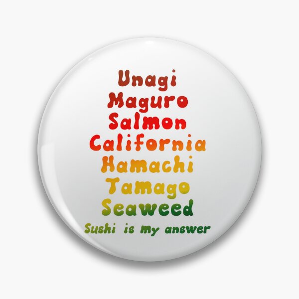 Item preview, Sushi is my Answer Typography designed and sold by WhitepaperStyle.