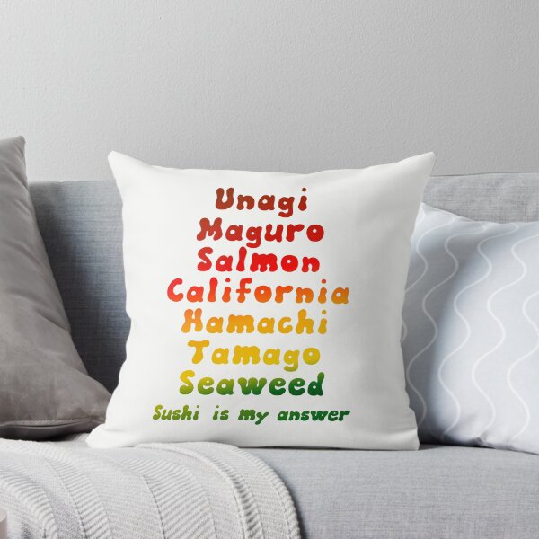 Item preview, Sushi is my Answer Typography designed and sold by WhitepaperStyle.