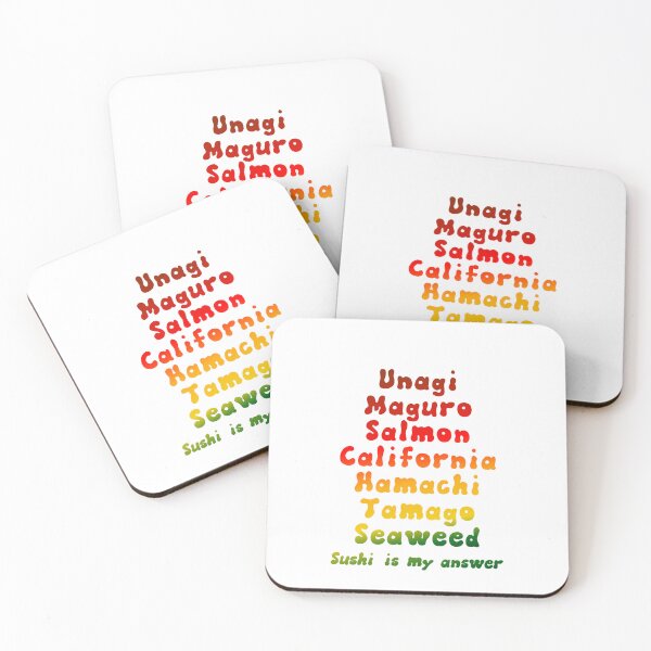 Item preview, Sushi is my Answer Typography designed and sold by WhitepaperStyle.