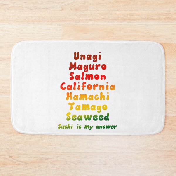 Item preview, Sushi is my Answer Typography designed and sold by WhitepaperStyle.