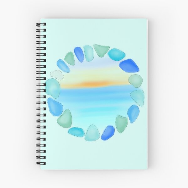 Item preview, Sea glass and Sunset Ocean Beach Glass Art Logo  designed and sold by Marinaaa010.