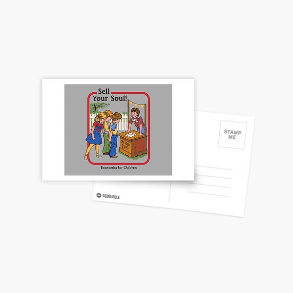 Verkaufe deine Seele Postkarte