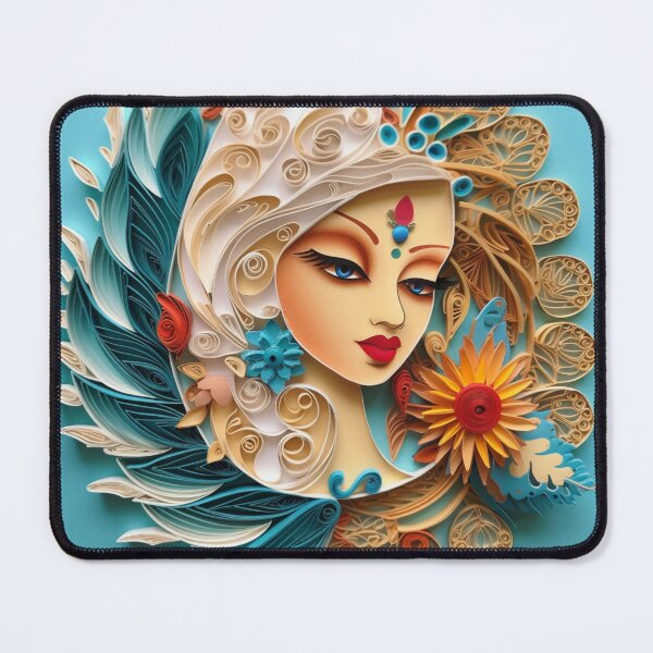 Item preview, A colorful card featuring a female character with a bird designed and sold by aiphotosart.