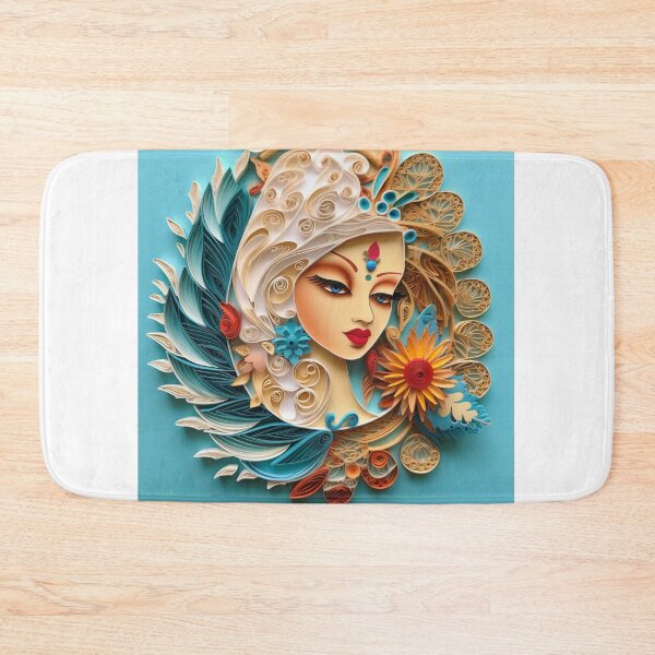 Item preview, A colorful card featuring a female character with a bird designed and sold by aiphotosart.