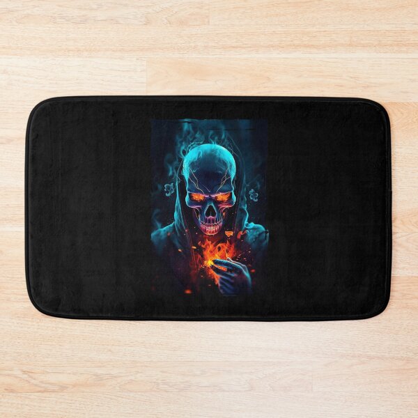 Item preview, Skull with flames designed and sold by quanlh.