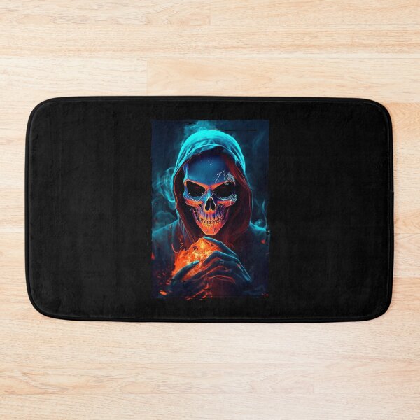 Item preview, Skull with burning fire designed and sold by quanlh.