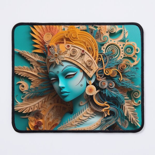 Item preview, A colorful card featuring a female character with a bird designed and sold by aiphotosart.