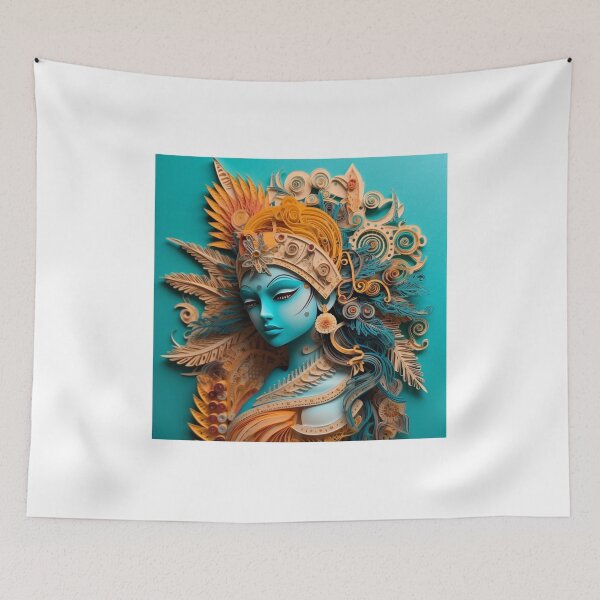 Item preview, A colorful card featuring a female character with a bird designed and sold by aiphotosart.