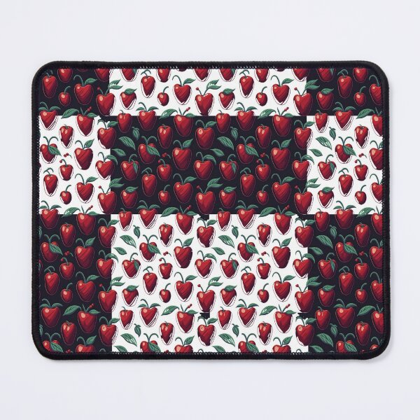 Item preview, Nature's Love: Seamless Pattern with cherry red black designed and sold by UsDesignsArt.