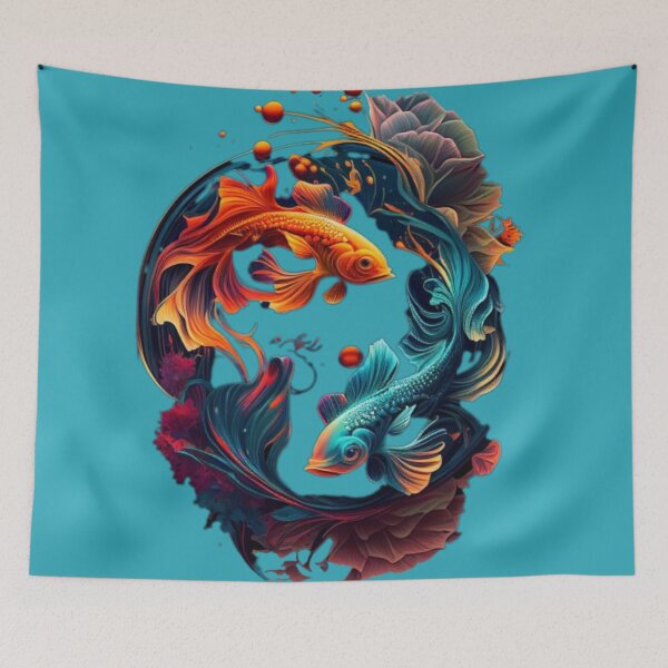 Item preview, Harmony in Motion Fish  designed and sold by JZfashion.