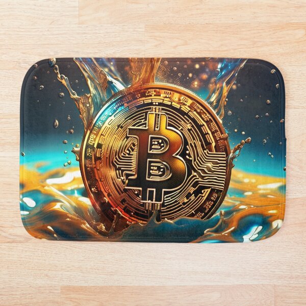 Item preview, Bitcoin BTC$ Logo in Water Splash! designed and sold by Geronimo-Shop.