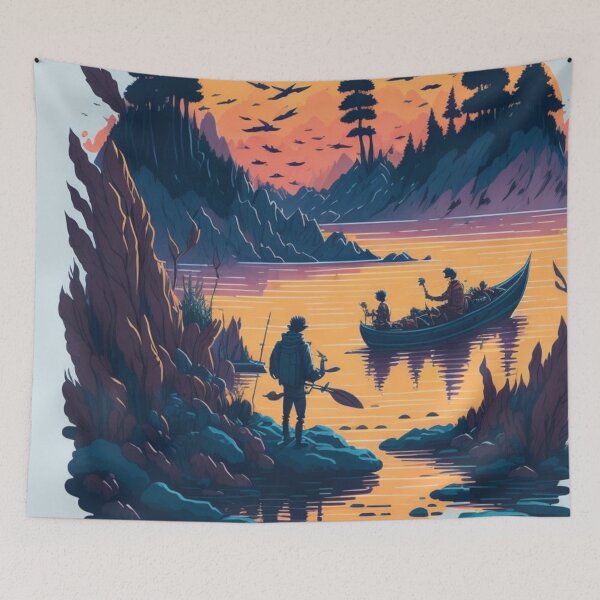 Item preview, Midnight Landscape - Serenity Under the Night Sky designed and sold by joanwatson45.