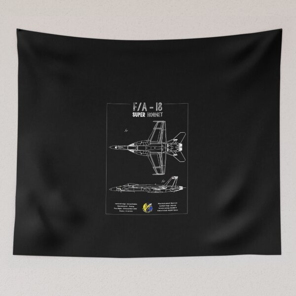 Aperçu de l'œuvre F-18 Super Hornet Plan Classique créée et vendue par Hugueagner.