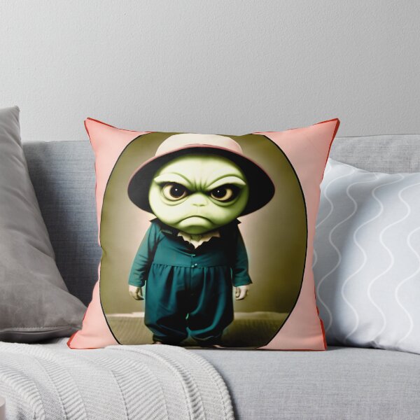 Item preview, little grumpy alien dude 2023 tileartwork designed and sold by tileartwork.