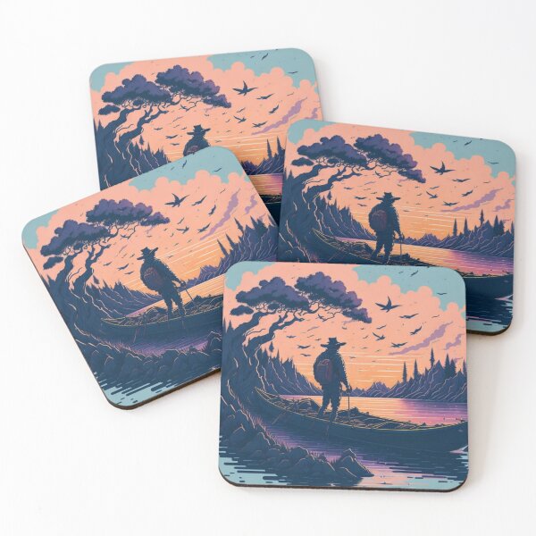 Item preview, Fishing Serenity - Tranquil Waterscape Art designed and sold by joanwatson45.