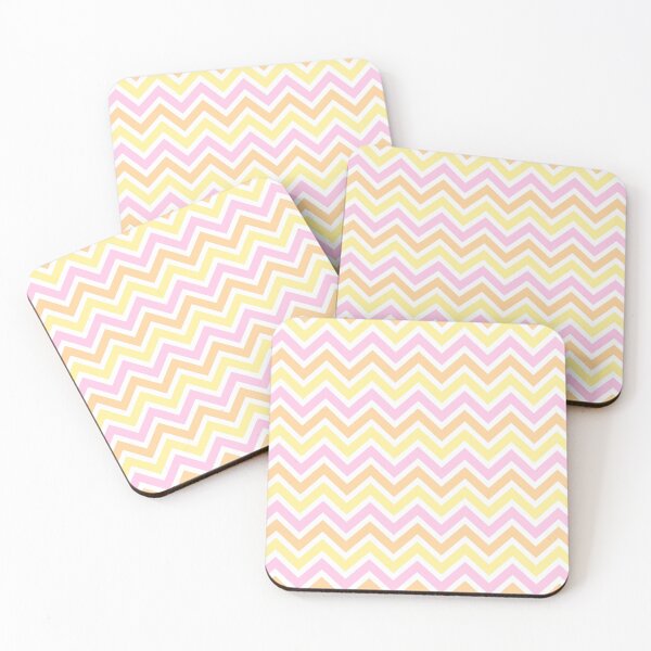 Item preview, Chevron Pattern. Pastel Pink Orange Yellow color designed and sold by Aetherier.