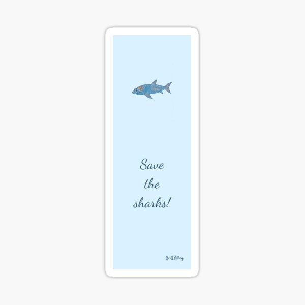 Lesezeichen Sticker Weißer Hai Sticker