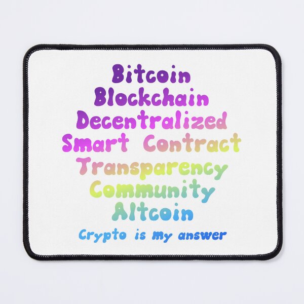 Item preview, Crypto is my Answer Typography designed and sold by WhitepaperStyle.