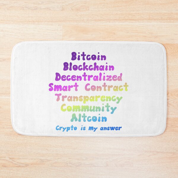 Item preview, Crypto is my Answer Typography designed and sold by WhitepaperStyle.