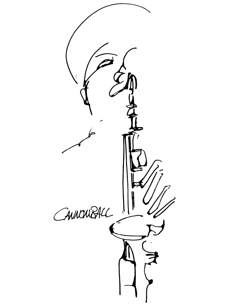 "Cannonball Adderley as seen in Jazz Fake Book" by KirbyKoolAid Redbubble