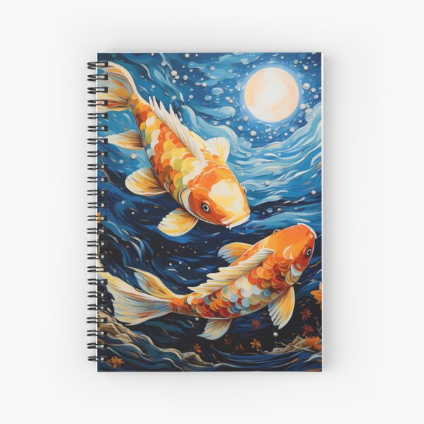 Aperçu de l'œuvre Koï au clair de lune créée et vendue par Cuddly-Cottons.