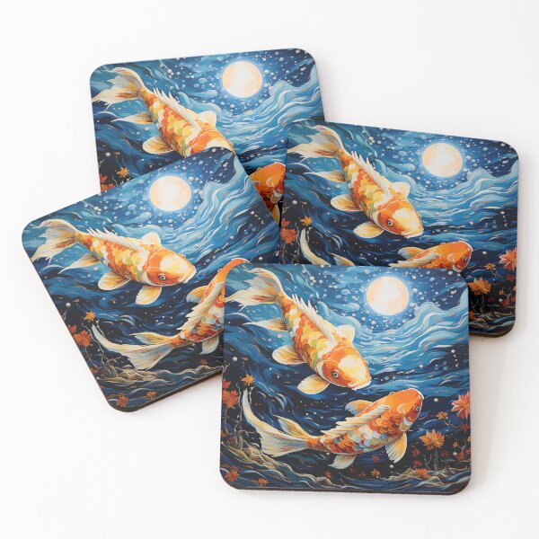 Item preview, Moonlit Koi designed and sold by Cuddly-Cottons.