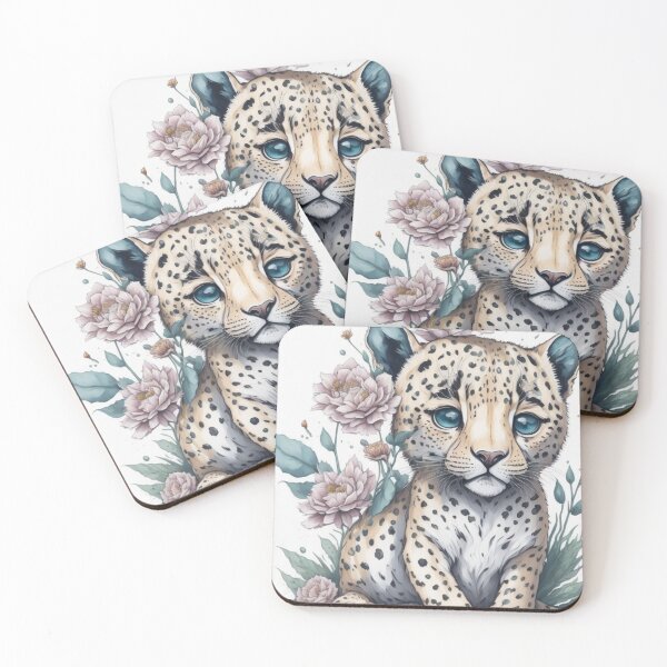 Item preview, Flower Leopard - Captivating Fusion of Feline Grace and Floral Beauty designed and sold by joanwatson45.