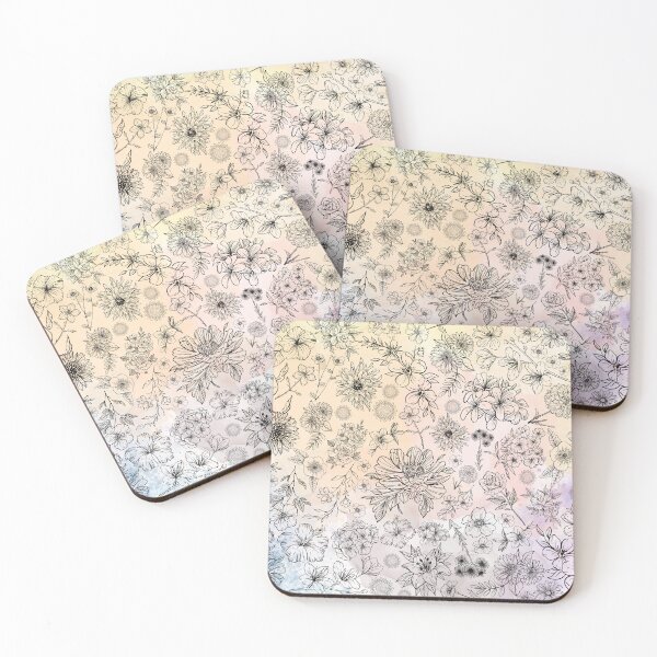 Item preview, Floral sketch designed and sold by Osobliwe.
