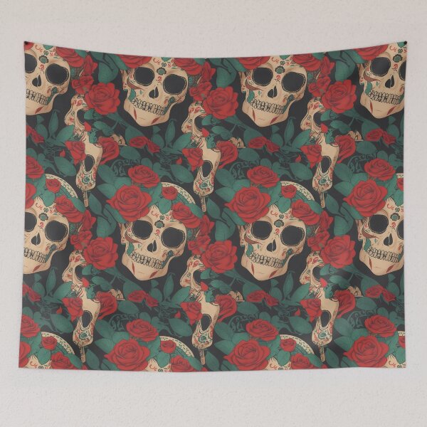 Item preview, Fiesta de Rosas Calaveras designed and sold by Candyredcustoms.