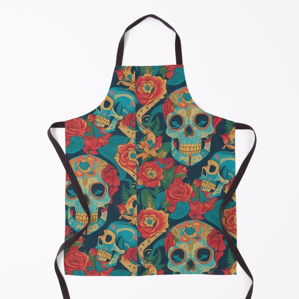 Item preview, Flaming Rose Skulls designed and sold by Candyredcustoms.