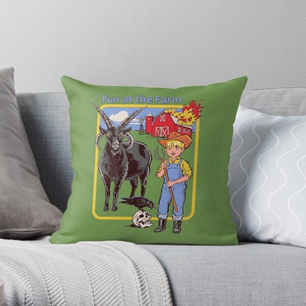 Fun at the Farm Throw Pillow