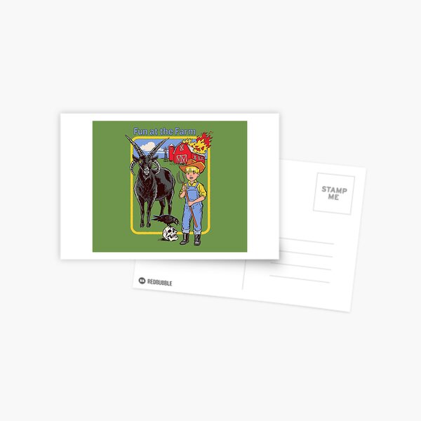 Spaß auf dem Bauernhof Postkarte