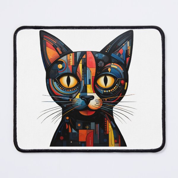 Item preview, Cat in abstract art designed and sold by LynnePham.