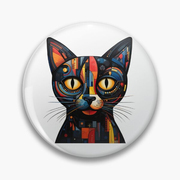 Item preview, Cat in abstract art designed and sold by LynnePham.