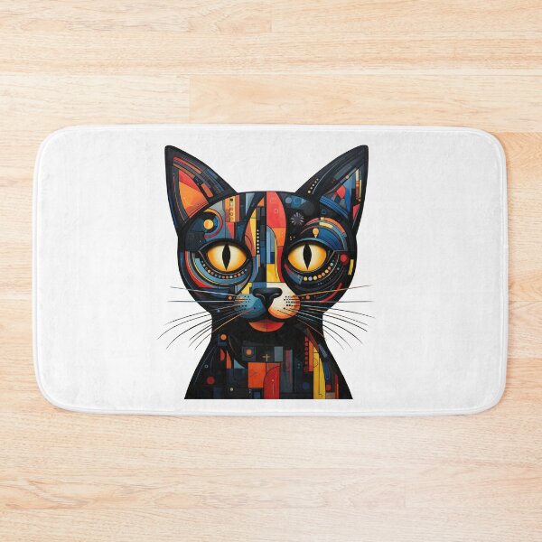 Item preview, Cat in abstract art designed and sold by LynnePham.