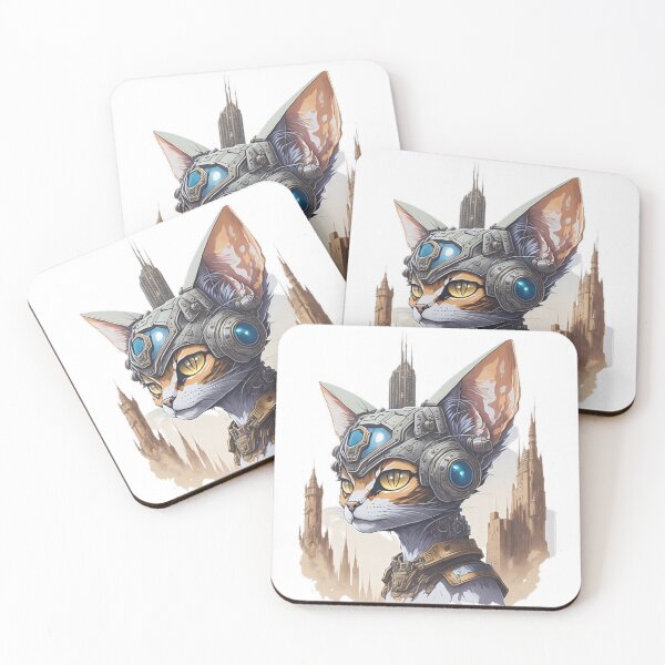 Item preview, Elegante gato egipcio con armadura dorada. designed and sold by LadyPinkShop.