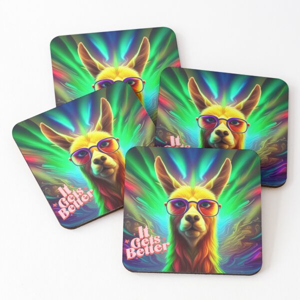 Item preview, Rainbow llama with style designed and sold by #Pfotenankercrew .