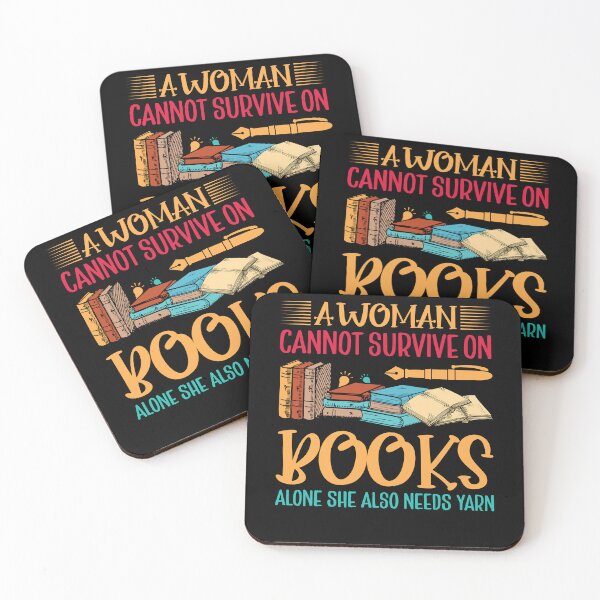 Item preview, A Woman Cannot Survive On Books Alone She Also Needs Yarn Vintage designed and sold by GesignCompany.