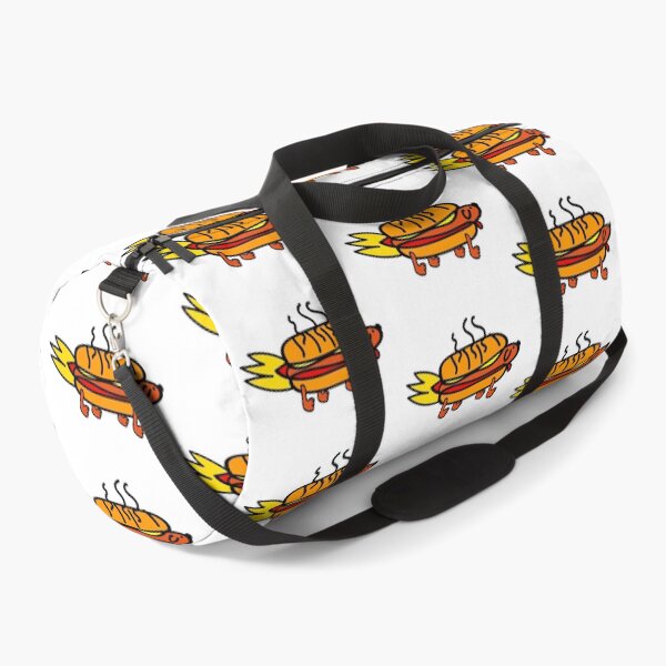 Item preview, Cool Hot Dog. Fire and buns. Red ketchup and spicy mustard covering long sausage. Funny and cute. designed and sold by Creavision.