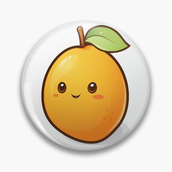 Item preview, Cute Kawaii Mango Pun designed and sold by CozyKawaiiArt.