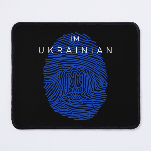 Item preview, I'm Ukrainian It's In My DNA - Zelensky Quote Fingerprint Ukraine Trizub Trident designed and sold by Aide.