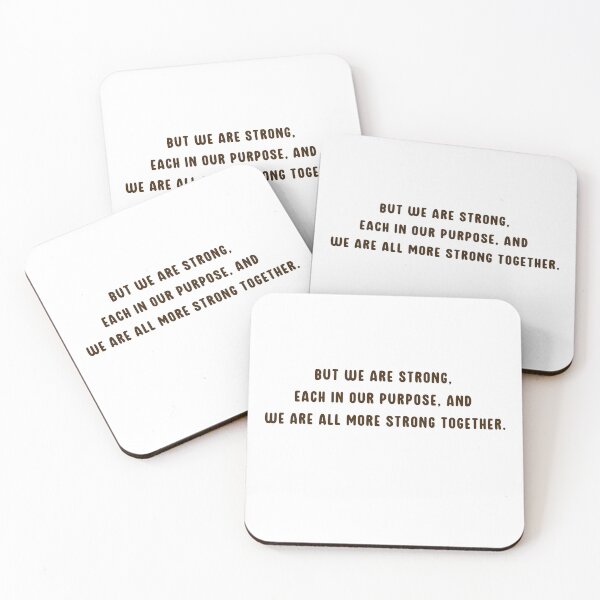 Item preview, Bram Stoker's Strong Together - Inspirational Quote Design designed and sold by wordartistry.