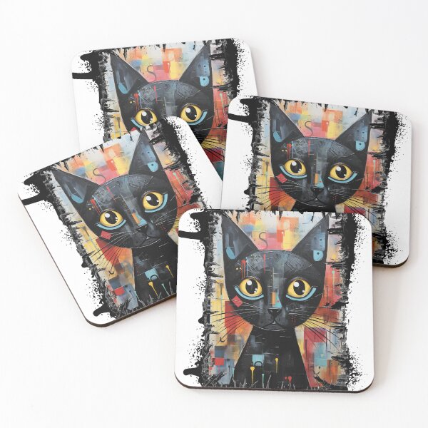 Item preview, Cat In The Style of Paul Klee designed and sold by TotallySpiffing.