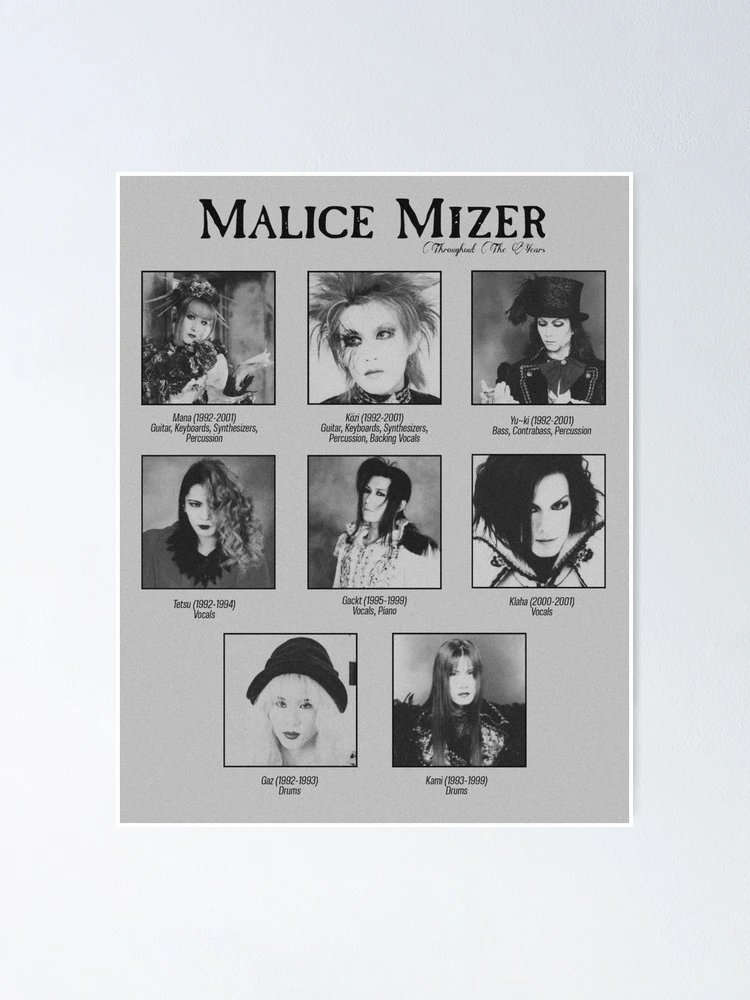 ★マリスミゼル MALICE MIZER 1992 1st LIVE flyer Malice Mizer Throughout The Years 