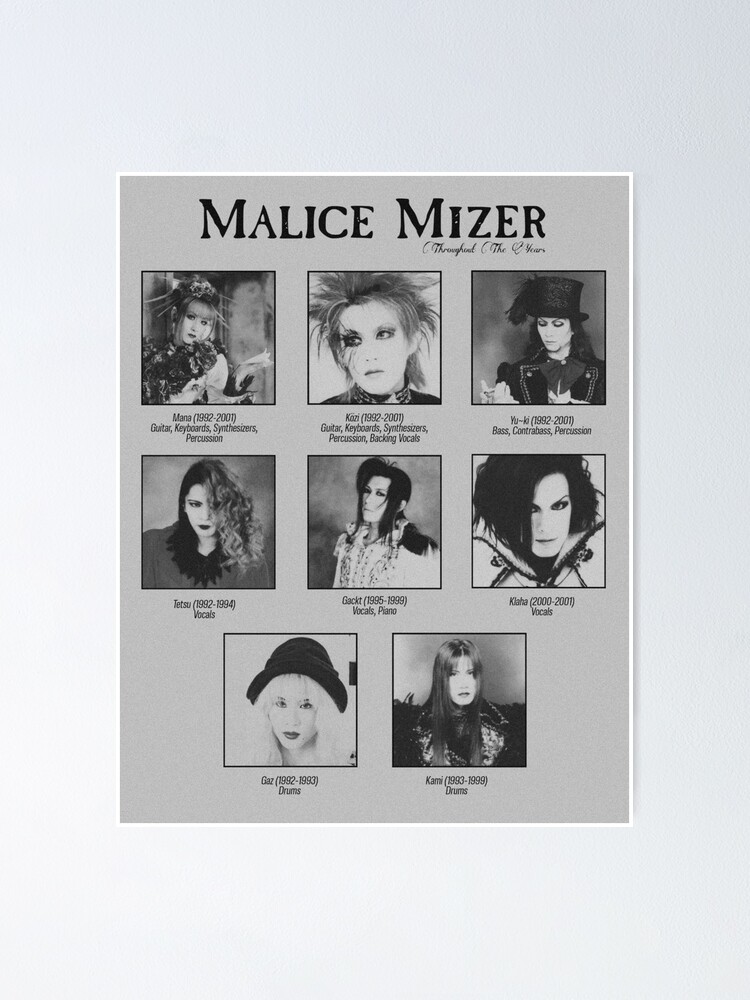 Malice Mizer Throughout The Years 