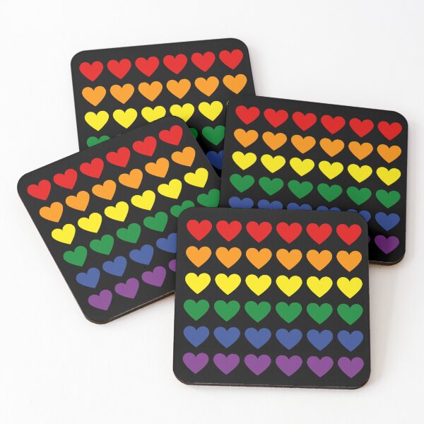 Item preview, Pride Rainbow Hearts designed and sold by Fandom8.