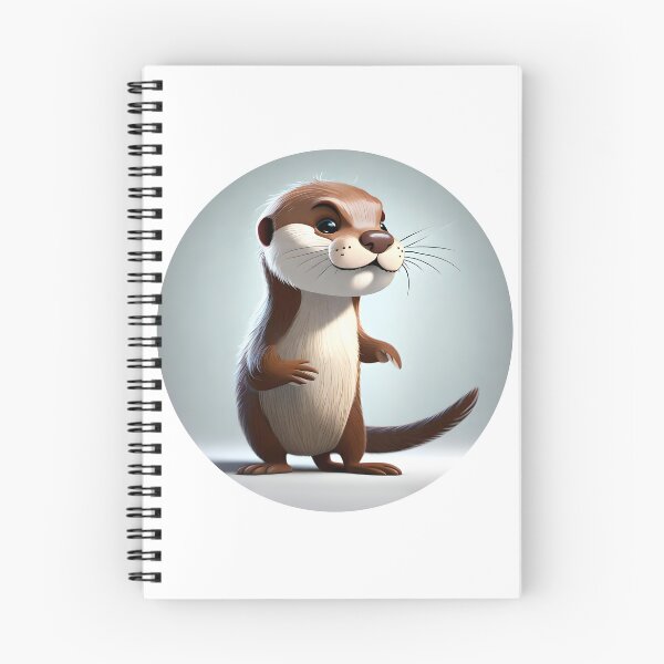 Item preview, Cute Otter standing cartoon designed and sold by Purrnickerty.